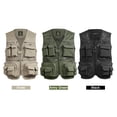 thumbnail image 3 of Graflsoa Gilet de Pêche et de Randonnée Extérieur Vert Armée 3TG, Matériau Polyester Léger, Options de Tailles Multiples, Design Compact et Durable, 3 of 6