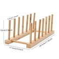 thumbnail image 2 of Agiferg Multifunctional Bamboo Kitchen Dish D rain Rack Tableware Storage Rack, 2 of 2