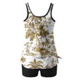 thumbnail image 4 of Birdeem Ensembles de Bikinis pour Femmes Mode Multicolore Rétro Fleur Feuille Imprimé Maillot de Bain Bretelles Femmes Maillot de Bain Séparé, 4 of 12