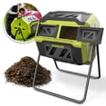 thumbnail image 4 of Sun Joe SJ-CMPS1 All-Season Outdoor Tumbling Composter | Dual Sliding Chamber | 42-Gallon | 2-10 Weeks | BPA-Free Material, 4 of 5