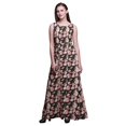 thumbnail image 1 of Bimba Robe Longue Maxi à Imprimé Floral pour Femme, Col Rond, Robe de Soirée - Petit, 1 of 6
