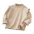 thumbnail image 1 of Gubotare Girls T-Shirts pour Filles T-Shirts à Manches Longues pour Filles Tees T-Shirts à Col Rond à Manches Longues pour Enfants Tunique Ample Taille 8-9 (Brun, 8-9 Ans), 1 of 3