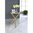 thumbnail image 1 of ACME Lajita Side Table in Gold & Mirror, 1 of 2