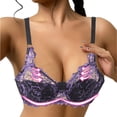 thumbnail image 2 of Bra Women Lace Bra Thorn Plus Size Underwear Bra, 2 of 8