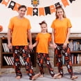 thumbnail image 1 of TIMIFIS Pyjamas d'Halloween Assortis pour la Famille Ensembles Assortis 2 Pcs Pyjamas d'Halloween Pyjama à Manches Longues Combinaison de Nuit Toile d'Araignée Fantômes Citrouille Squelette Haut et Pantalon Tenue Vêtements de Maison Ensemble de Pyjamas des Fêtes -, 1 of 6