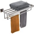 thumbnail image 1 of Matte Towel Rack ‘‘ Bathroom Towel Shelf with Double Towel Bars SUS Stainless Steel Wall Mounted BBK, 1 of 9
