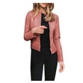 thumbnail image 2 of Drppepioner Veste Motard à Revers pour Femmes, Fermeture à Glissière, Courte, Punk, Grande Taille, 2 of 6