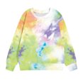 thumbnail image 5 of Yuyuzo Chandails en Molleton pour Filles Col Rond Manches Longues Décontracté Confortable Bloc de Couleur Pull d'Automne, 5 of 5