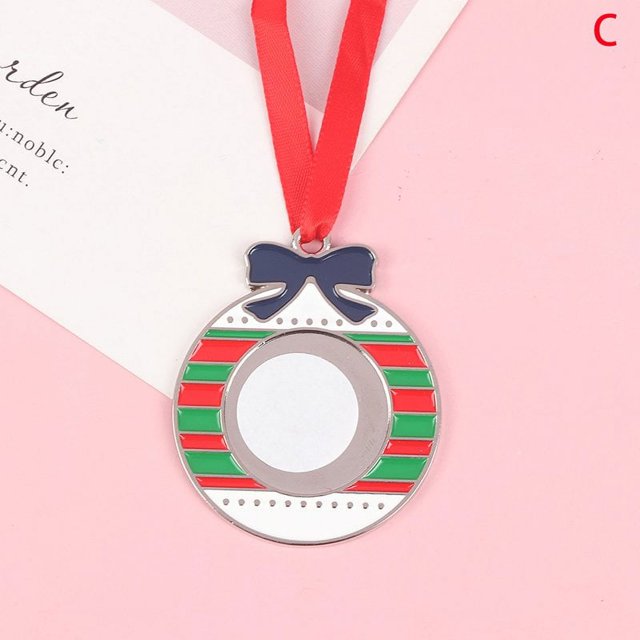 MesaSe 1Pcs Sublimation Blank Pendant Heat Transfer Christmas Tree Hanging Ornament