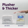 thumbnail image 4 of Royale Velour Ultra Plush Toilet Paper, 20 Triple plus equal 62 rolls, 4 of 9