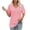 Pink, variant on Half Sleeve T-Shirt Womens Oversized Tshirts V Neck Tee Shirts Short Sleeve Loose Fitting T Shirt Casual Tunic Tops 2025 Summer Tops Short Sleeve L