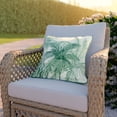 thumbnail image 2 of HOMETRENDS 16" x 16" Palms Outdoor Toss Cushion, Fade Resistant, 2 of 9