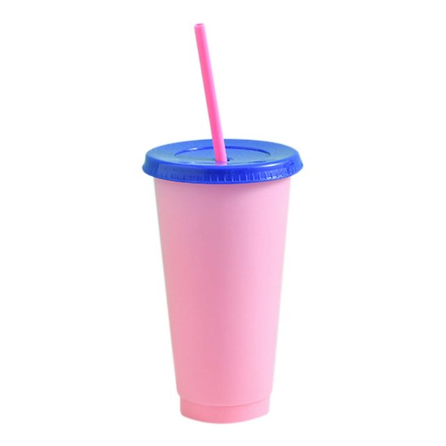 Tasse Froide Réutilisable en Plastique à Changement de Couleur selon la Température Tasse d'Eau pour Boisson d'Été