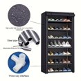 thumbnail image 3 of 1pc 7-tier Foldable dust cover Shoe cabinet, Durable Large Shoe Rack, Household, 3 of 5