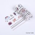 thumbnail image 1 of Tignapoo Colorful Washi Tape Set - 4 Rolls for DIY Journaling and Crafting, Featuring Corner Cafe and Nature Themes, Ideal for Decorative Stickers and Scrapbooking, 1 of 6