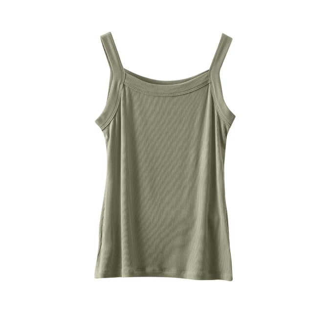 Timegard Hauts pour Femmes Été Camisole Col Rond Sans Manches Confortable Vêtements de Détente T-Shirt Basique Pyjama Décontracté Hauts