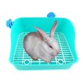 thumbnail image 3 of GROWTH TANK Rabbit Bed Litter Box Pet Toilet Box Pet Toilet Box Corner Tray for Small Potty Green, 3 of 9