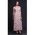 thumbnail image 2 of Bimba Robe Longue Chic Imprimée Teinture sur Nœuds pour Femmes, Style Bohème, Maxi d'Été, Tenue de Plage - Petit, 2 of 6