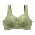 thumbnail image 1 of Bigersell Front Close Sports Bras for Women Daisy Bras Front Closure Bras for Older Women Bras for Older Women Front Closure Bra Front Closure R-12-Green 4XL, 1 of 8