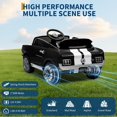 thumbnail image 3 of EDTara Shelby GT350 12V Kids Ride On Car, Remote Control, Battery Powered Electric Vehicle with Bluetooth, Soft Start, LED Lights for Boys & Girls, 3 of 9