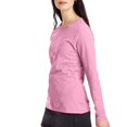 thumbnail image 3 of Hanes T-Shirt Col Rond à Manches Longues pour Femmes, G, Rose Vif, 3 of 3