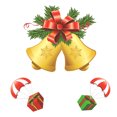 thumbnail image 3 of Christmas Static Sticker Fridge Window PVC Decal Home Office Shop Self-adhesive Decoration, Bell, 3 of 8