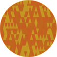 thumbnail image 1 of Ahgly Company Tapis d'Intérieur Lavables en Machine, Ronds Transitionnels Rouge Écarlate, Ronds de 3', 1 of 7