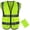 Yellow, variant on GOGO High Visibility Breathable Safety Vest Reflective Uniform Vest with Carry Bag-White-L