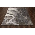 thumbnail image 2 of 841864116328 Tapis d'Art 5 x 8 Pi. Collection Titane Tapis Tissé Géode, Gris, 2 of 2