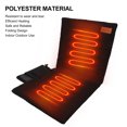 thumbnail image 4 of Coussin Chauffant Portable, Coussin Chauffant Pliable en Polyester Alimenté par USB avec Protection Intégrée pour Intérieur Extérieur Camping Pêche Pique-Nique Sports BBQ, 4 of 7