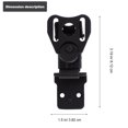 thumbnail image 3 of Miangastore Box Twists Latch Black 1Pack 3.2X1.5X0.05In Stainless Steel, 3 of 8