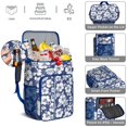 thumbnail image 4 of Bloom Print Romantic Floral Backpack Cooler - 20L High Capacity, Durable & Lightweight for Travel, 4 of 6