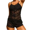 thumbnail image 1 of UPPADA Women's Tankini Swimsuit with Boy Shorts, Two-Piece, Size X-Large, 1 of 7