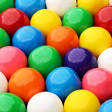 Boules de Gomme pour Machine Gumball - Grandes Boules de Gomme à Double Bulles de 1 Pouce - Gomme Balloune Aromatisée aux Fruits Assortis pour Enfants - Boules de Gomme Sucrées en Vrac 1,7 Lb - Gomme à Mâcher pour Enfants