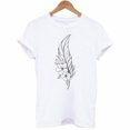 thumbnail image 3 of LSLJS T-Shirts pour Femmes Mode Femmes T-Shirt à Manches Courtes Imprimé Plume Haut Décontracté Tee Blouse, 3 of 3
