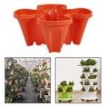 thumbnail image 4 of Almencla Jardinière de Jardinage Verticale Légumes Pot de Fleurs Jardin pour Poivrons Rouge, 4 of 8