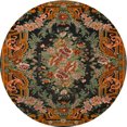 thumbnail image 1 of Ahgly Company Indoor Round Traditional Red Medallion Area Rugs, 3' Round, 1 of 6
