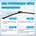 thumbnail image 2 of 1Pair Windshield Wiper Blades J-hook Bracketless F for Ram eless 22" and 18" Inch, 2 of 4