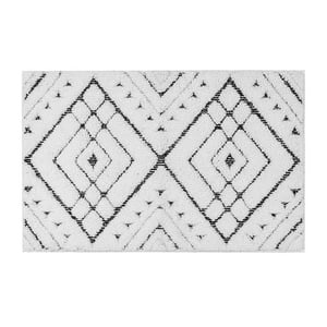 Hometrends Bath Rug White/Black