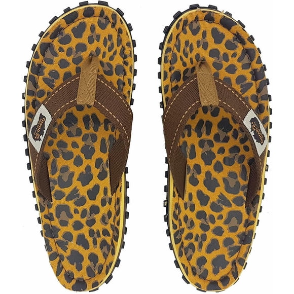 Islander Canvas Flip-Flops - Leopard Print