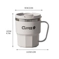 thumbnail image 3 of EGNMCR 304 Stainless Steel Mug Double-layer Heat Coffee Cup With Lid Water Cup For Students Large Capacity cup cup, 3 of 6