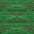 thumbnail image 1 of Ahgly Company Tapis d'Intérieur Lavables en Machine, Carrés de Transition Vert Émeraude Profond, 5' Carré, 1 of 7