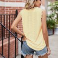 thumbnail image 3 of Birdeem Mode Femmes Été Col en V Dentelle Patchwork Sans Manches Haut Aguichant Blouse, 3 of 5