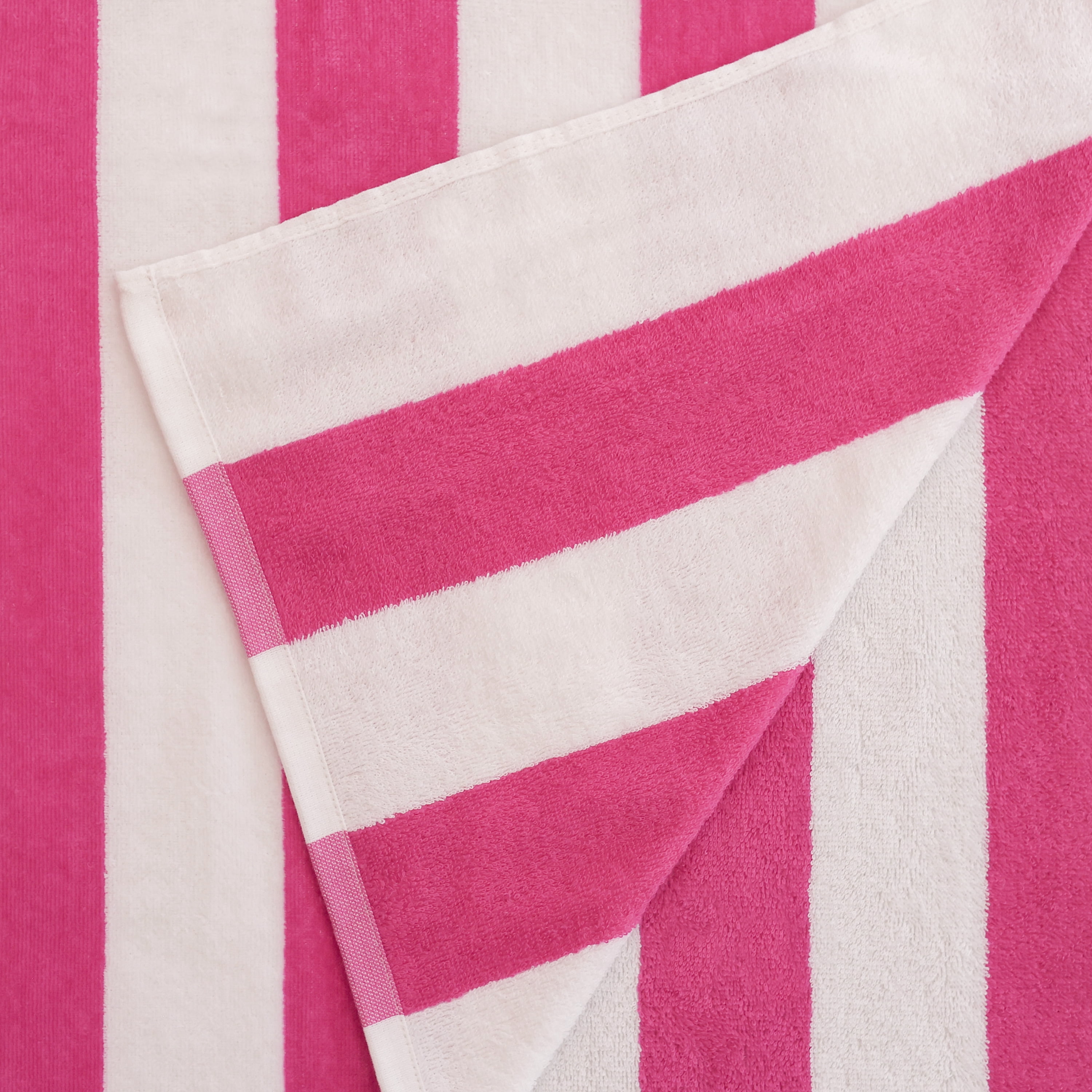 Serviettes de plage décoratives Mainstays Cabana Stripe, lot de 4, roses