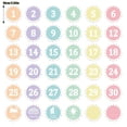 thumbnail image 2 of TIELUTT 36PCS Number Markers – 4" Line Up for Classroom Floor Self Floor Stickers for Baby Boy Sign Scented Stickers for Teachers Photo for Photography Nature Stickers Winter Puffy Stickers, 2 of 5