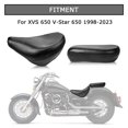 thumbnail image 4 of PSLER Front Rider Driver Rear Passenger Seat Pillion Cushion Seat for XVS 650 V-Star 650 1998-2023, 4 of 4