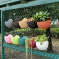 thumbnail image 3 of Youkk Easy To Install Double-layer Plastic Flowerpot For Walls Drainage Flower Pot khaki 1Set, 3 of 6