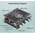 thumbnail image 4 of 2.1 Channel TPA3251D2 Bluetooth 5.1 220W*2+350W HIFI Power Sound Amplifier Board Module Treble Bass Subwoofer, 4 of 8