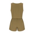 thumbnail image 4 of Timegard Ensembles Détente 2 Pcs pour Femmes Débardeurs à Col Ras du Cou Shorts à Taille Haute à Jambes Larges Tenues Amples, 4 of 6