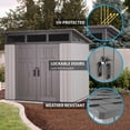 thumbnail image 3 of Lifetime 8.3 Ft. x 8.3 Ft. Outdoor Storage Shed, 3 of 7